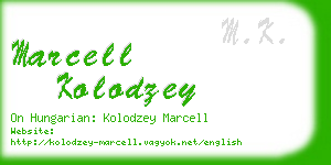 marcell kolodzey business card